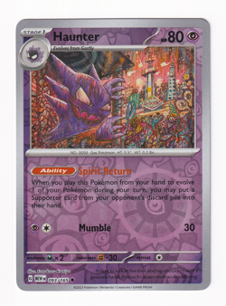 Haunter 093/165 Scarlet & Violet 151 2023 Reverse Holo Pokemon Card Near Mint NM - Image 1
