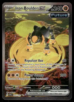 Pokemon Cards Iron Boulder ex 207/162 Temporal Forces LP *2 - Image 1