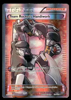 Pokemon Cards Team Rocket's Handiwork 124/124 Fates Collide Ultra Rare LP - Image 1