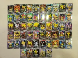 Pikachu VCOS Complete Set 52x Pokemon Cards Cosplay Holo Full Art Alt Art Card J - Image 1