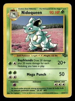 Nidoqueen 23/64 Unlimited Rare Jungle Pokemon Card - 1 - Image 2