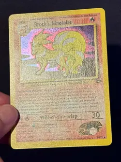 Brock’s Ninetales Holo 2000 Vintage Gym Challenge Set Pokemon Card 003/132 Raw - Image 5