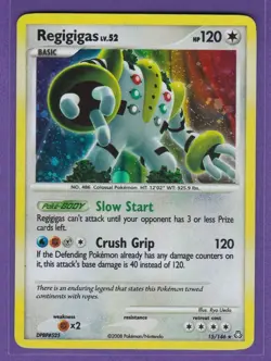Regigigas LV. 52 Holo Rare Card Legends Awakened 2008 15/146 LP - Image 1