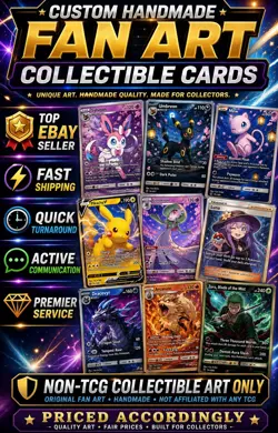 Charizard Base Set 4/102 Holo Handmade Collectible Art Card - Image 3