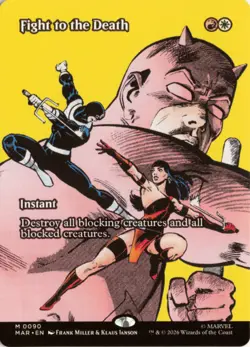 Fight to the Death (Borderless) 90 MAR Marvel Universe Eternal-Legal NM - Image 1