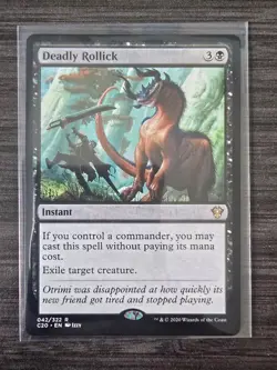 Deadly Rollick - Commander 2020 Magic The Gathering LP NON-Foil MTG TCG - Image 1