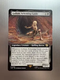 Gollum, Scheming Guide - 390 - MTG: Lord of the Rings - Extended Art - Regular - Image 1