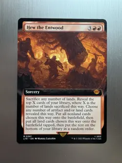 Hew The Entwood - 361 - MTG: Lord of the Rings - Extended Art - Mythic - Regular - Image 1