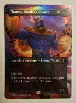 Thanos, Death's Consort (Extended Art) Commander: Marvel Super Heroes Foil - Image 1