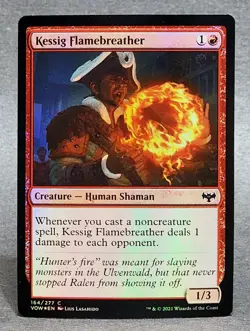 Magic MTG Kessig Flamebreather Foil Common Crimson Vow NM/M - Image 1