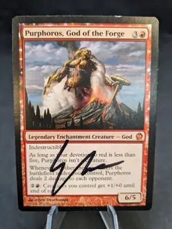 Purphoros, God of the Forge (135) | MTG Magic Theros | Artist Signed | MP - Image 1