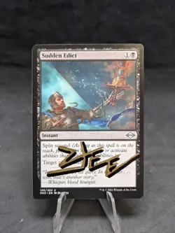Sudden Edict | MTG Magic Modern Horizons 2 | Artist Signed | MP | C - Image 1