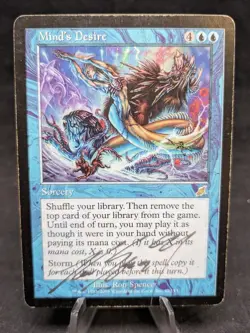 Mind's Desire | MTG Magic the Gathering Scourge | Artist Signed | HP | B - Image 1