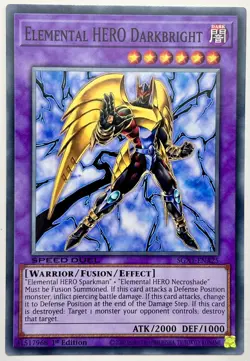 SGX1-ENA25 Elemental HERO Darkbright - Common 1st Edition Near Mint YuGiOh Card - Image 1