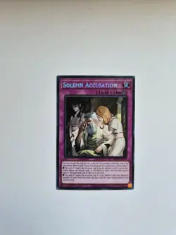 Yugioh: Blazing Dominion - Solemn Accusation (Secret Rare) - BLZD-EN079 - Image 1