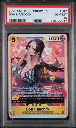 2025 ONE PIECE PRB02-PREMIUM BOOSTER VOL. 2 #017 BOA HANCOCK PSA 10 - Image 1