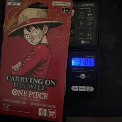One Piece OP-13 Carrying On His Will Sleeved Booster Pack Heavy 37.85g - Image 1