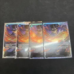 One Piece CCG Sabo PRB02-014 SR NM ENGLISH 4x playset - Image 2