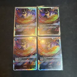 One Piece CCG Sabo PRB02-014 SR NM ENGLISH 4x playset - Image 4