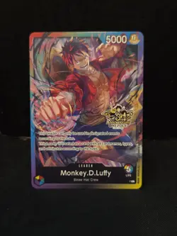 One Piece Monkey.D.Luffy 3rd Anniversary stamp Promo English - Image 1