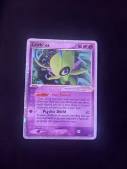 Pokemon TCG Celebi EX Ultra Rare Holo Card 17/17 Pop Series 2 Promo LP - Image 1
