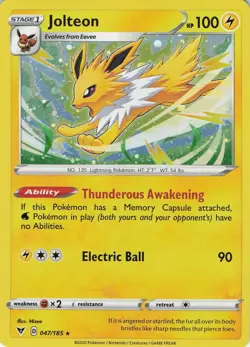 Jolteon - (Cosmos Holo) Holo Promo Miscellaneous Cards & Products 047/185 - Image 1