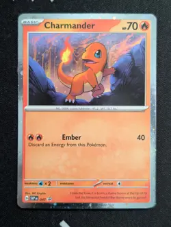 Charmander - (Cosmos Holo) 047 SV: Scarlet & Violet Promo Cards Pokemon NM Holo - Image 1