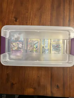 Assorted Pokemon Cards With Container| Some In Card Protectors| Regular And Holo - Image 3