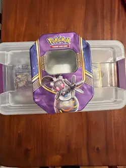Assorted Pokemon Cards With Container| Some In Card Protectors| Regular And Holo - Image 4