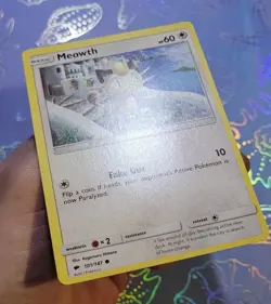 Meowth 101/147 Burning Shadows Pokemon Card NM - Image 4
