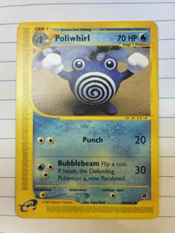 Pokemon TCG e-Card Series Expedition Base Set Poliwhirl 089/165 - Yuka Morii - Image 1