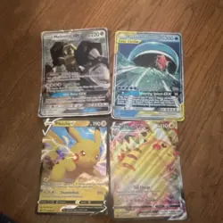 Pokemon TCG 4-Card Lot Melmetal GX, Magikarp & Wailord GX, Pikachu V/VMAX - Image 1