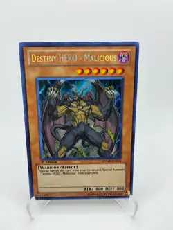 Yugioh Destiny HERO - Malicious RYMP-EN034 Secret Rare LP- 1st Ed - Image 1