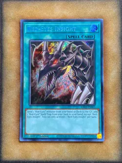 Yugioh Red-Eyes Insight RA03-EN061 Secret Rare 1st Ed NM - Image 1