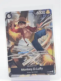 MONKEY.D.LUFFY ONE PIECE CARD GAME PROMO #P-035 PIRATES PARTY VOL. 3 C Q6095 - Image 1