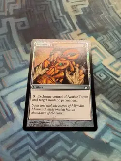 MTG Foil Avarice Totem EX/LP+ Fifth Dawn - Image 2
