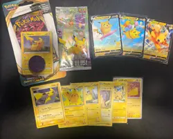 Pikachu Pokemon Card Lot, Promo, Sealed - Image 1