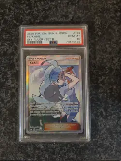 PSA 10 Kahili 193 Full Art Trainer Sun & Moon Sky Ruler Pokemon Card Indonesian - Image 1