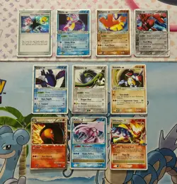 Vintage Pokemon Card Lot Holo Fire Rayquaza Palkia Kyogre Miltoic - Image 1