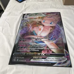 Mew Vmax Gengar Vmax Lenticular Promo Card Official Pokemon Banner LGS Shop Disp - Image 1