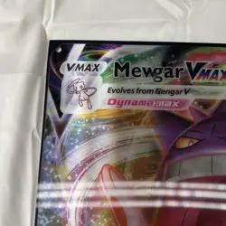 Mew Vmax Gengar Vmax Lenticular Promo Card Official Pokemon Banner LGS Shop Disp - Image 4