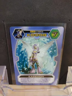 Digimon D-Tector Kazemon DT-121 Series 3 Silver Stamped Card - Image 1