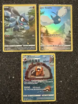 Pokemon TCG 3 Card Crown Zenith Galarian Gallery Lot NM - Image 1