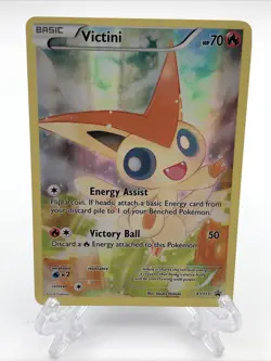 Pokemon Mythical Collection Victini Holo Black Star Promo Trading Card LP - Image 1