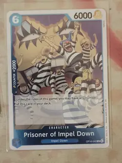 Prisoner of Impel Down OP16-042 Rare The Time of Battle Foil English One Piece!! - Image 1