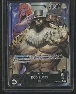 Rob Lucci (079) (Parallel) OP07-079 500 Years in the Future One Piece Foil NM - Image 1