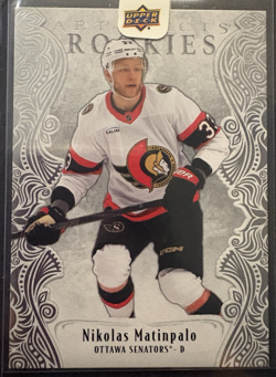 Nikolas Matinpalo Upper Deck Rookie Artifacts /999 - Image 1