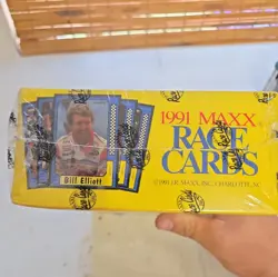 Maxx 1991 Maxx Race Cards NASCAR Factory Sealed Box 36 Packs Sports Trading Card - Image 3