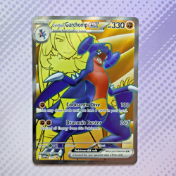 Cynthia's Garchomp EX SVP 204 NM Black star Promo Full Art Pokemon TCG - Image 1