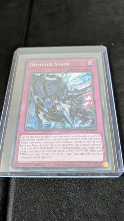 Yu-Gi-Oh! Card DOMINUS SPARK - BLZD-EN077, Secret Rare, 1st Edition, Mint - Image 1